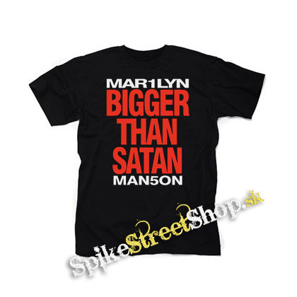 MARILYN MANSON - Bigger Than Satan - čierne detské tričko