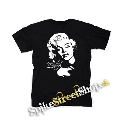 MARILYN MONROE - Portrait - čierne detské tričko