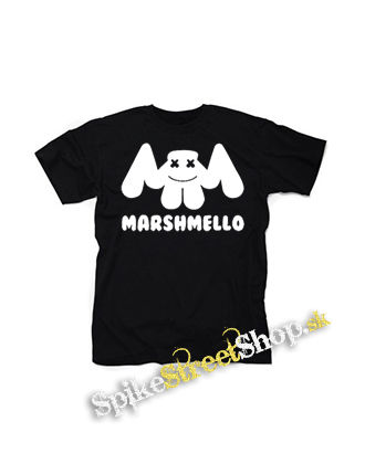 MARSHMELLO - Logo DJ - čierne detské tričko