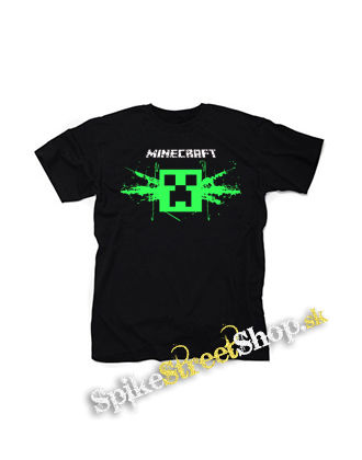 MINECRAFT - Gun - čierne detské tričko