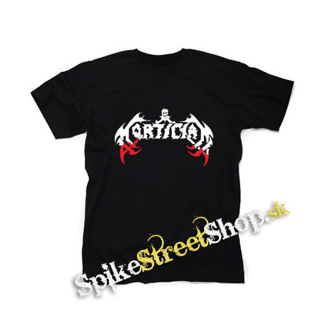 MORTICIAN - Logo Red - čierne detské tričko