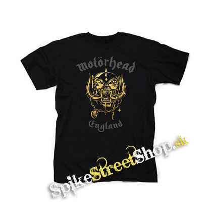 MOTORHEAD - Silver Gold England - čierne detské tričko