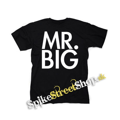 MR BIG - Logo White - čierne detské tričko