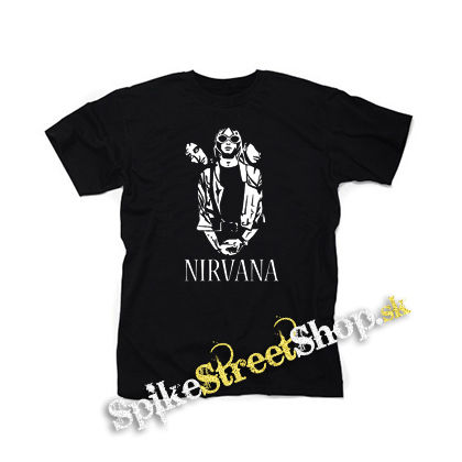 NIRVANA - Band Graffiti Poster - čierne detské tričko