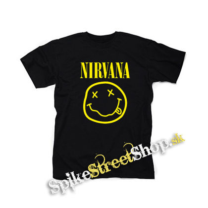 NIRVANA - Big Smile - čierne detské tričko