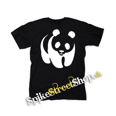 PANDA  motive 2 - čierne detské tričko