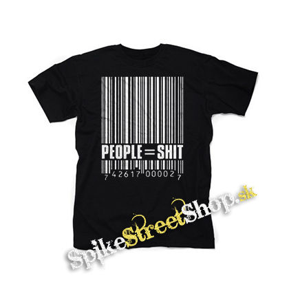 PEOPLE SHIT - čierne detské tričko