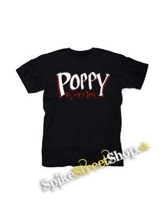 POPPY PLAYTIME - Logo - čierne detské tričko