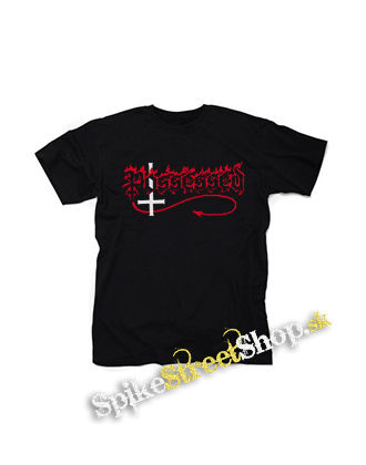 POSSESSED - Logo Red White - čierne detské tričko