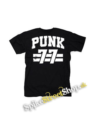 PUNK 77 - Slogan motív 2 - čierne detské tričko