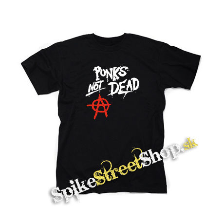 PUNKS NOT DEAD - čierne detské tričko