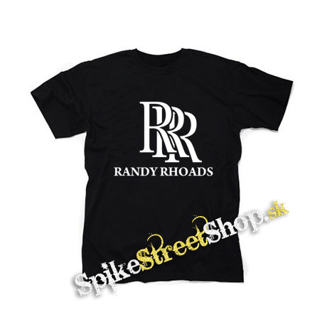 RANDY RHOADS - Logo - čierne detské tričko