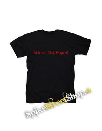 RED HOT CHILI PEPPERS - Red Written Logo By The Way - čierne detské tričko