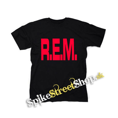 REM - Logo Red - čierne detské tričko