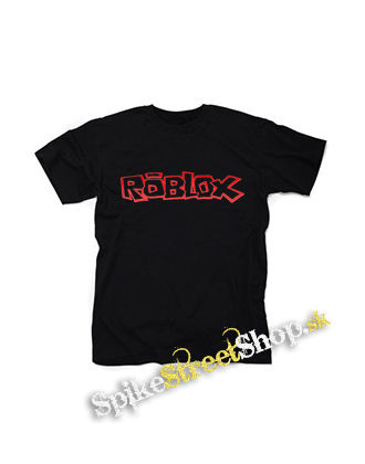 ROBLOX - Logo Red White - čierne detské tričko
