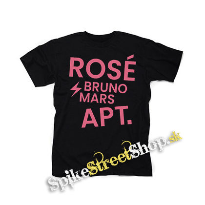 ROSÉ & BRUNO MARS - APT - Pink - čierne detské tričko