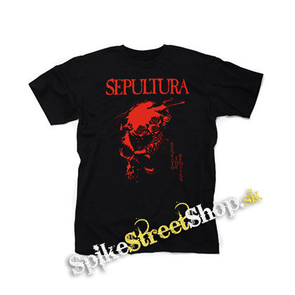 SEPULTURA - Beneath The Remains Red Motive - čierne detské tričko