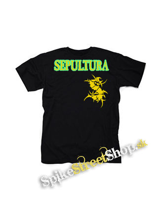 SEPULTURA - Brasil Flag Logo - čierne detské tričko