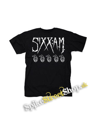 SIXX AM - Logo - čierne detské tričko