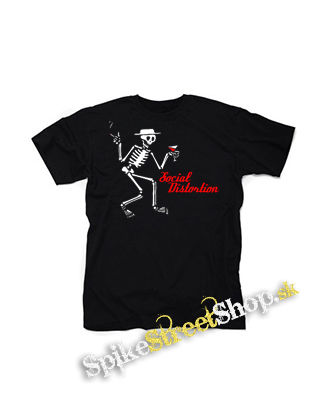 SOCIAL DISTORTION - Skeleton & Logo - čierne detské tričko