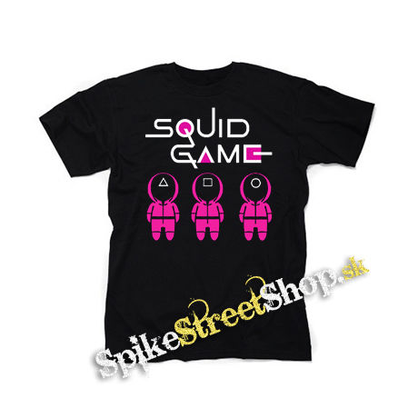 SQUID GAME - Characters - čierne detské tričko