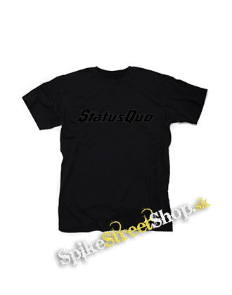 STATUS QUO - Logo Black - čierne detské tričko