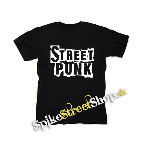STREET PUNK - Logo - čierne detské tričko