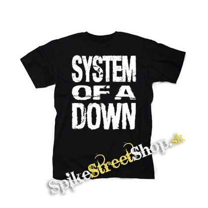 SYSTEM OF A DOWN - Logo - čierne detské tričko