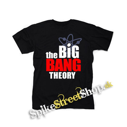 THE BIG BANG THEORY - Teoria Veľkeho Tresku - Logo - čierne detské tričko