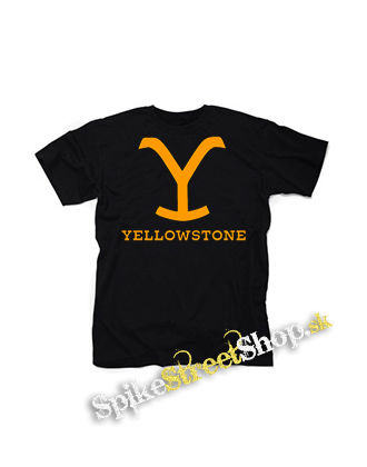 YELLOWSTONE - Logo - čierne detské tričko