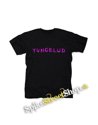 YUNGBLUD - Pink Logo - čierne detské tričko