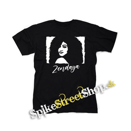 ZENDAYA - Logo & Portrait - čierne detské tričko