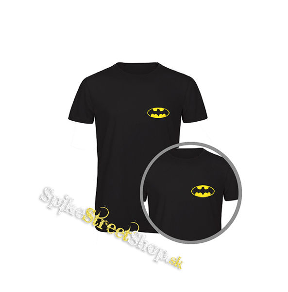 BATMAN - Yellow Logo - čierne detské tričko