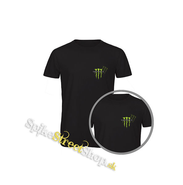 MONSTER ENERGY - Green Logo Honey Bee - čierne detské tričko
