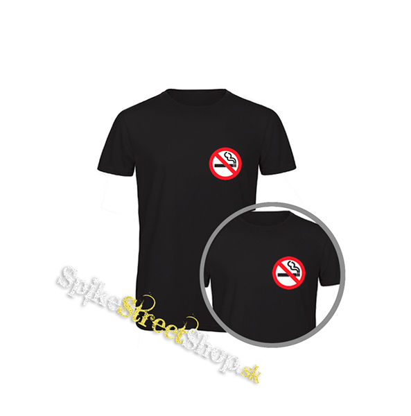 NO SMOKING - čierne detské tričko