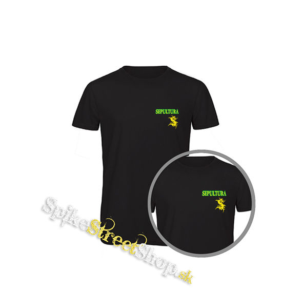 SEPULTURA - Brasil Yellow Logo - čierne detské tričko
