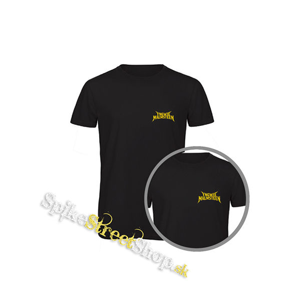YNGWIE MALMSTEEN - Logo Yellow - čierne detské tričko
