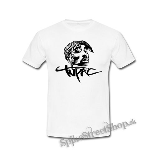 2 PAC - Portrait & Name - biele pánske tričko