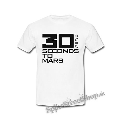 30 SECONDS TO MARS - Big Logo - biele pánske tričko
