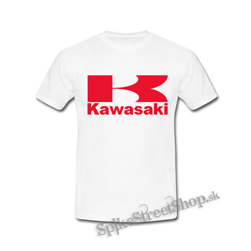 KAWASAKI - Logo - biele pánske tričko