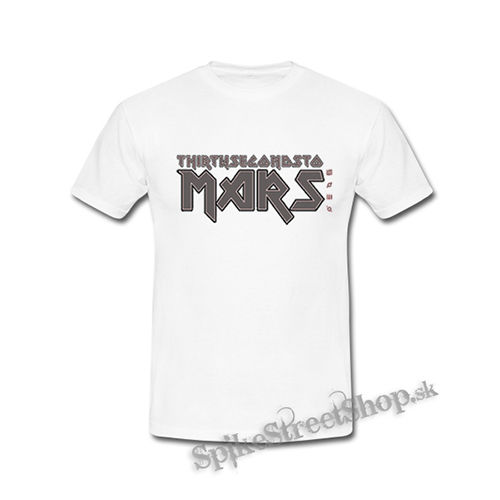 30 SECONDS TO MARS - Iron Maiden Logo - biele detské tričko