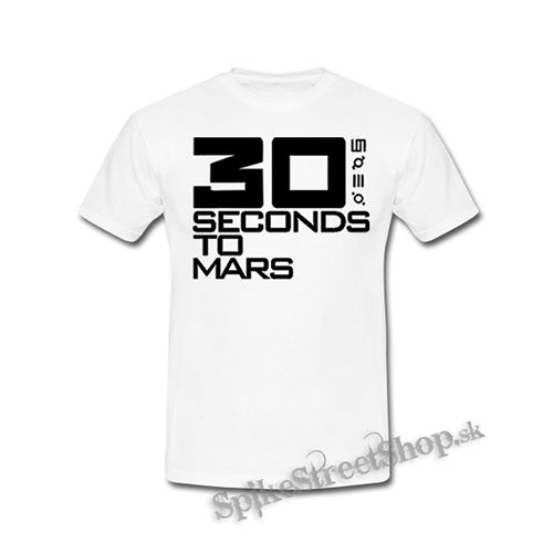 30 SECONDS TO MARS - Logo Black - biele detské tričko