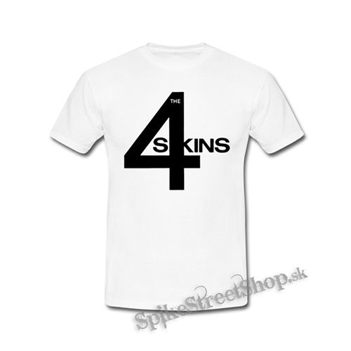 4 SKINS - Logo - biele detské tričko