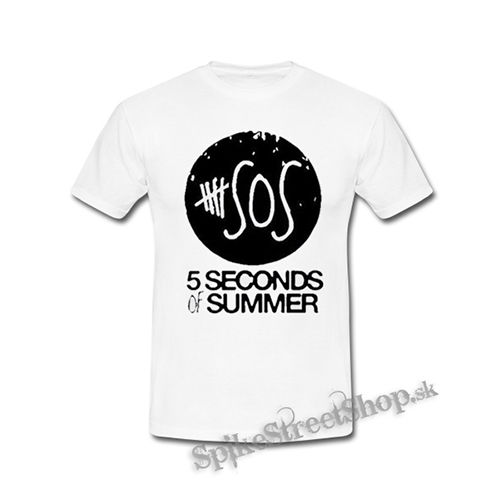 5 SECONDS OF SUMMER - Sign - biele detské tričko