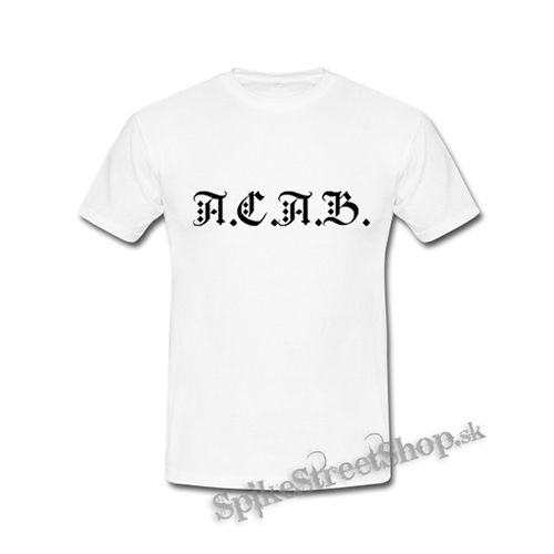 ACAB - Slogan Paint - biele detské tričko