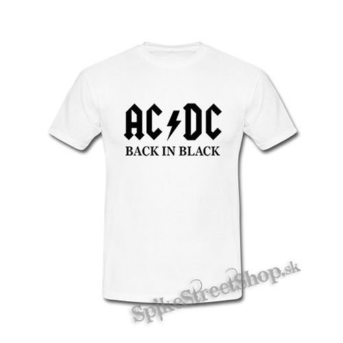 ACDC - Back In Black - biele detské tričko