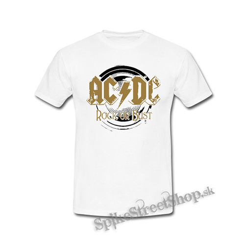 ACDC - Gold Rock Or Bust - biele detské tričko