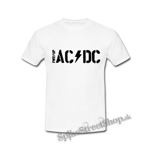 ACDC - Power Up Logo Big - biele detské tričko
