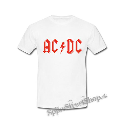 ACDC - Red Logo Vintage - biele detské tričko
