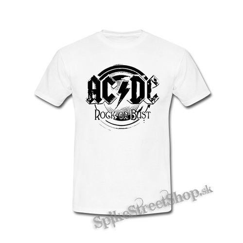 ACDC - Rock Or Bust - biele detské tričko